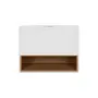 Тумба підвісна Qtap Robin 600х476х470 White/Whitish oak зі стільницею QT1379TPН6001WWO