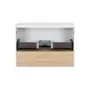 Тумба підвісна Qtap Robin 600х476х470 White/Whitish oak зі стільницею QT1379TPН6001WWO