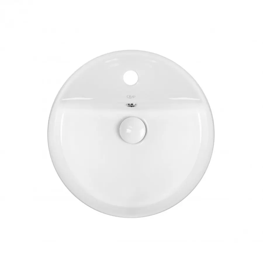 Раковина-чаша Qtap Swan 420х420х145 White з донним клапаном QT1611A051TW