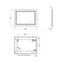 Дзеркало Qtap Mideya Quadro 600х800 з LED-підсвічуванням, Reverse QT207814187080W