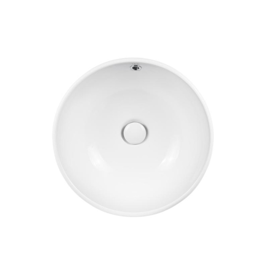 Раковина-чаша Qtap Amazon 430х430х160 White з донним клапаном QT02117043NW