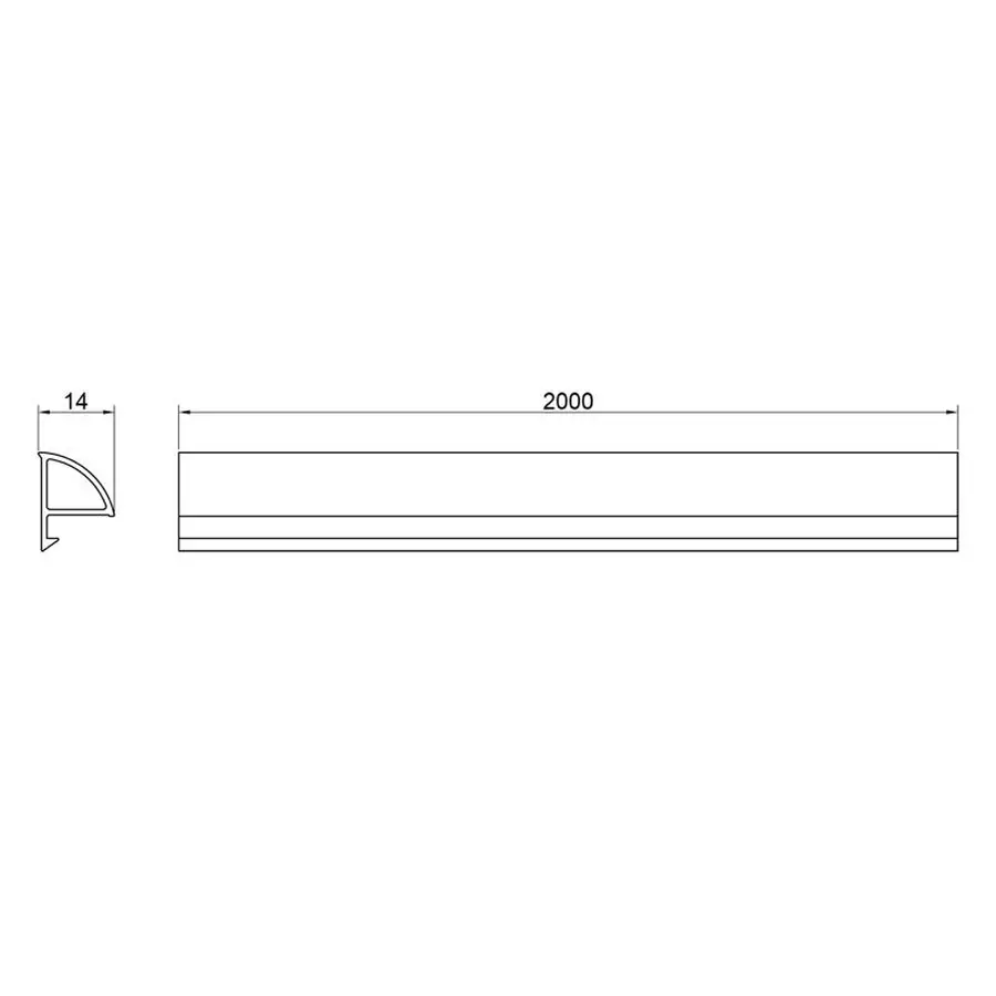 Декоративна планка для піддона та ванни Qtap Water cover WHI60201401