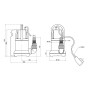 Насос дренажний Womar з вбудованим поплавком SQ550 1A 0,55 кВт