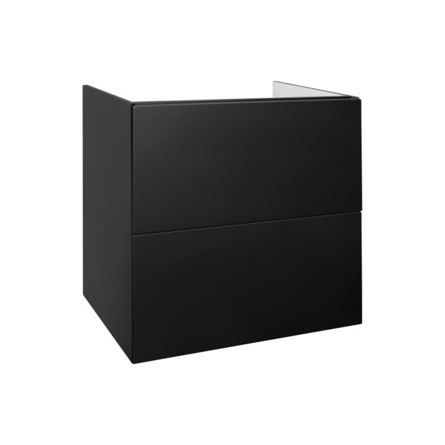 Тумба підвісна Qtap Tern 600х580х437 Matt black QT1774TPL602MB