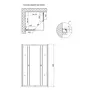 Душова кабіна Lidz Wawel SC80x80.SAT.LOW.GR, скло тоноване 4 мм без піддона
