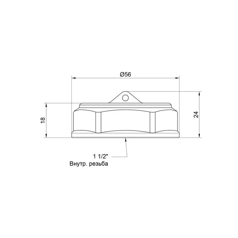 Заглушка SD Plus 1 1/2" ВР SD40240