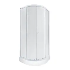 Набір Qtap душова кабіна Presto WHI1099AP5 Pear 1970x900x900 мм + піддон Robin 309912C 90x90x12 см з сифоном