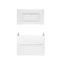 Комплект Qtap тумба підвісна Scorpio 800х585х460 мм White + раковина урізна Albatross 9H QT71SC43974