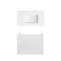 Комплект Qtap тумба підвісна Tern 800х580х437 мм White + раковина урізна Albatross QT71TE44105