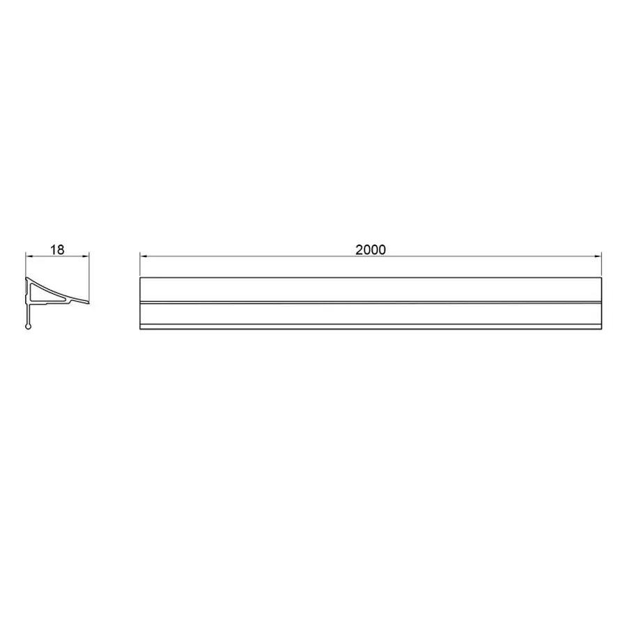 Набір декоративні планки для піддону та ванни (2x2м) + з'єднання + 2 ковпачки Qtap WCS032