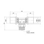 Трійник прес Icma 20х1/2"х20 ЗР №407