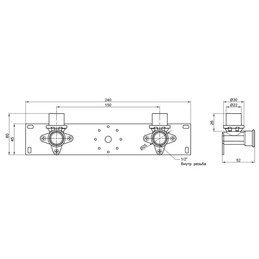 Планка прес в зборі Icma 16х1/2" №412