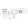Сифон для душового піддона ANI Plast Е215-E216