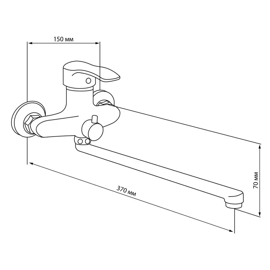 Змішувач для ванни GF (CRM)S-03-005AN