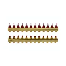 Колектор з витратомірами Danfoss FHF на 12 виходів (088U0532)