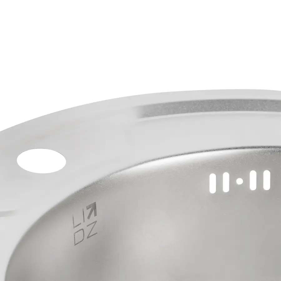 Кухонная мойка Lidz 490-A 0,6 мм Satin (LIDZ490A06SAT160)