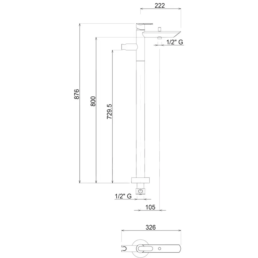 Смеситель для ванны Bianchi Dream VSCDRM2240CRM