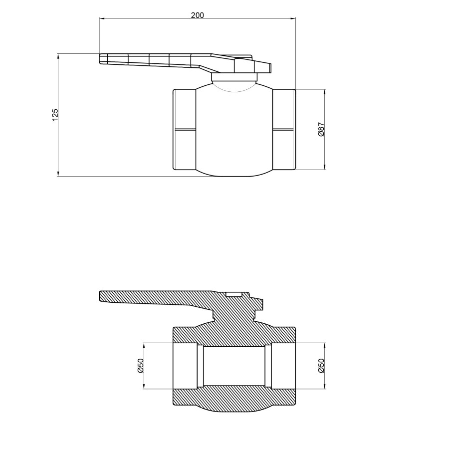 Кран кульовий PPR Thermo Alliance 50