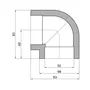 Уголок PPR Thermo Alliance 50, 90 °