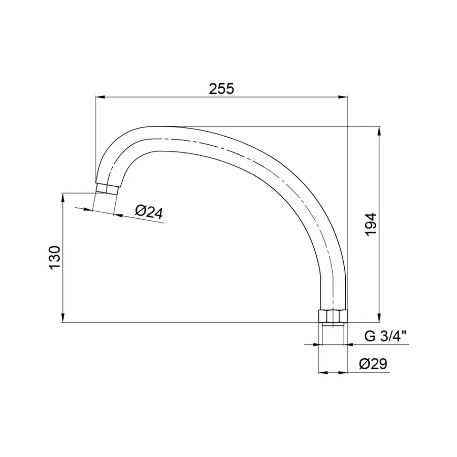 Вылил для кухни Lidz 54 01 273 00