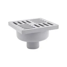 Трап Krono Plast TA5210 вертикальний з пластиковою решіткою 150х150