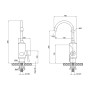 Кухонный электрический смеситель GF (WCR) E-40-112