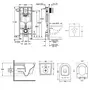 Набор инсталляция 5 в 1 Grohe Rapid SL 38827000 + унитаз с сиденьем Qtap Jay QT07335176W