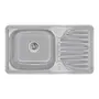 Кухонная мойка Lidz 7642 0,8 мм Satin (LIDZ764208SAT)