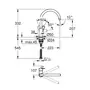 Кухонний змішувач сталевий Grohe BauLoop 31232001