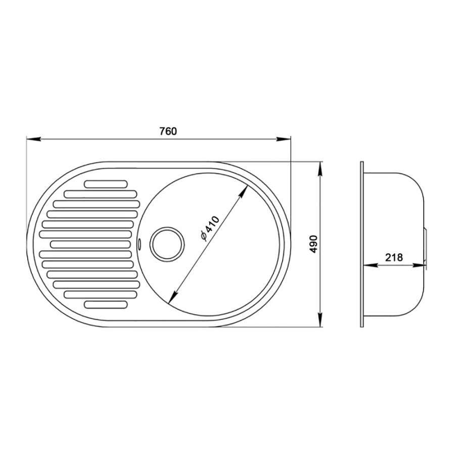 Кухонна гранітна мийка Lidz 780x500/200 BLA-03 (LIDZBLA03780500200)