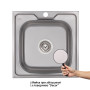 Кухонна мийка Lidz 5050 0,6 мм Decor (LIDZ5050DEC06)