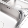 Кухонна мийка з двома чашами Lidz 7948 0,8 мм Decor (LIDZ7948DEC08)