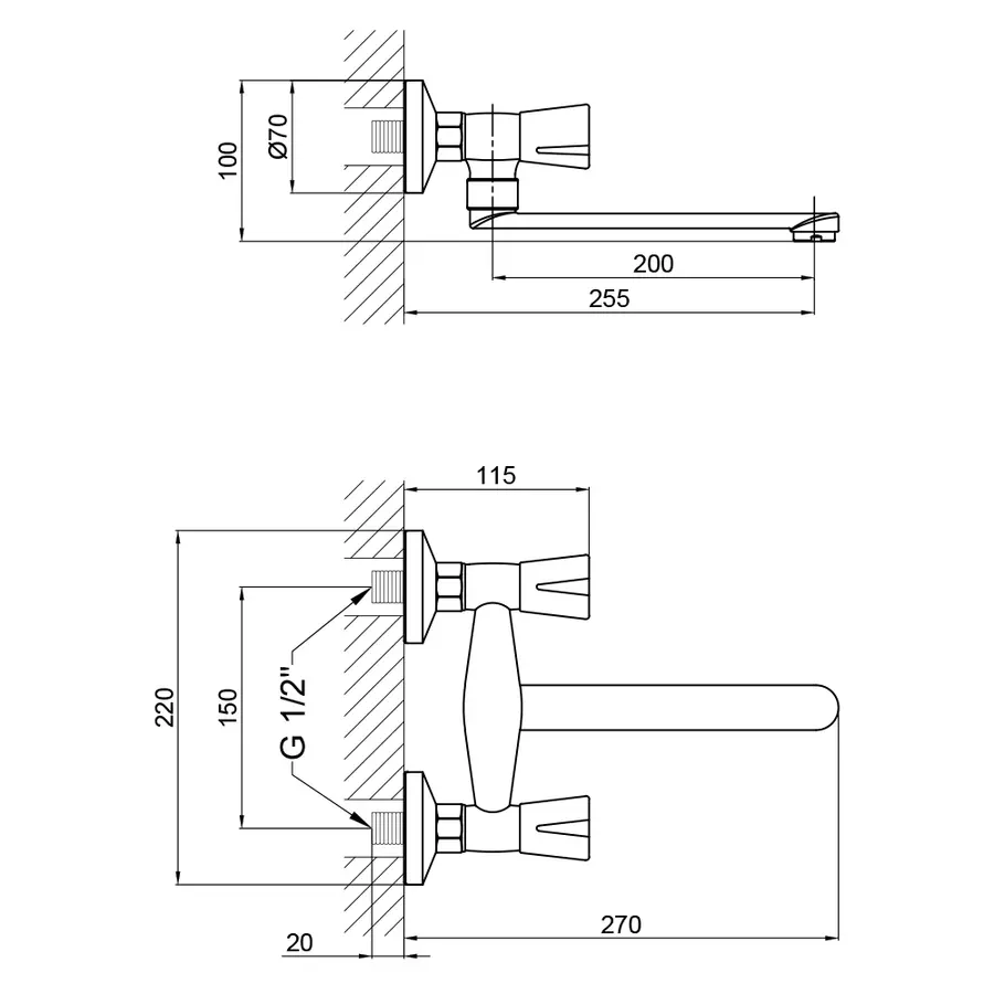 Смеситель для кухни Lidz (CRM) Mix 17361