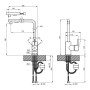 Смеситель для кухни Qtap Kuchyne 91107FC с выдвижным изливом