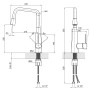 Змішувач для кухні Qtap Kuchyne 90X102FC