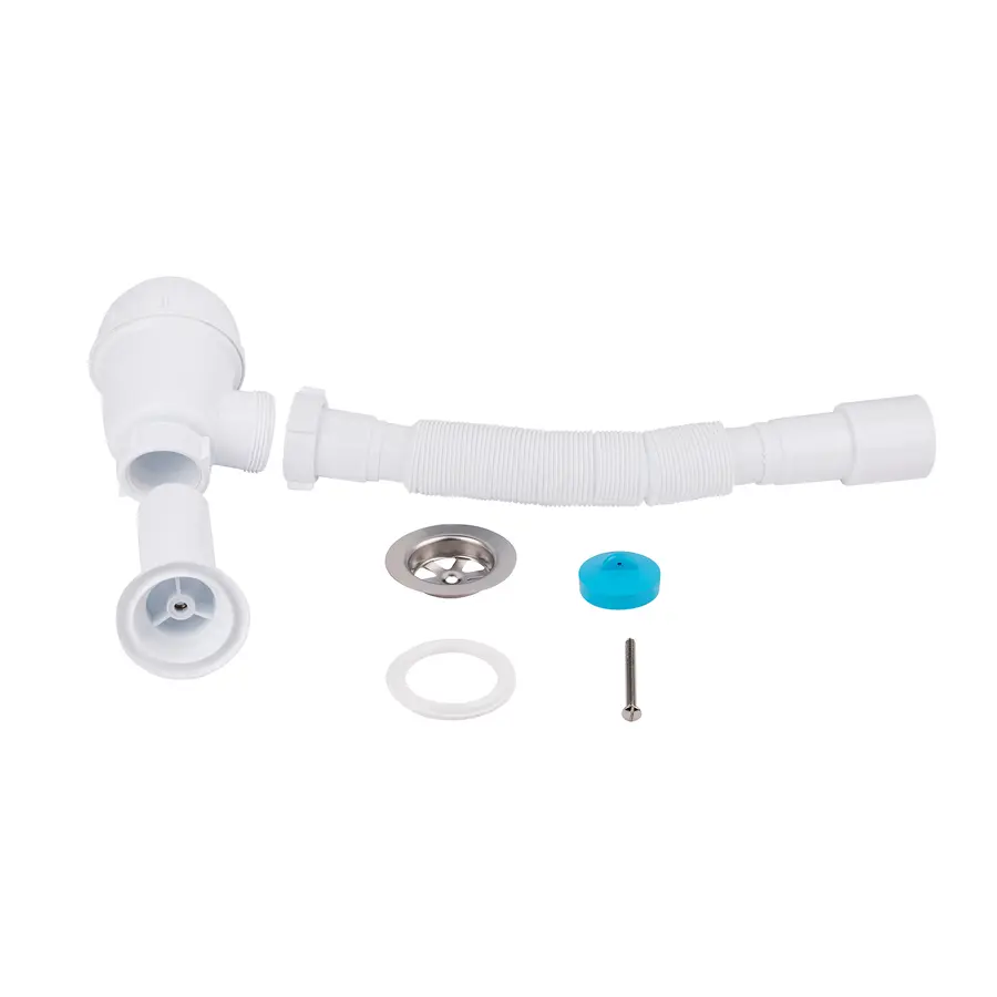 Сифон для кухонной мойки Lidz (WHI) 60 05 M001 00 (выход 50 мм)