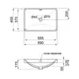 Раковина Qtap Jay 590х400х175 White з донним клапаном QT0711K306W