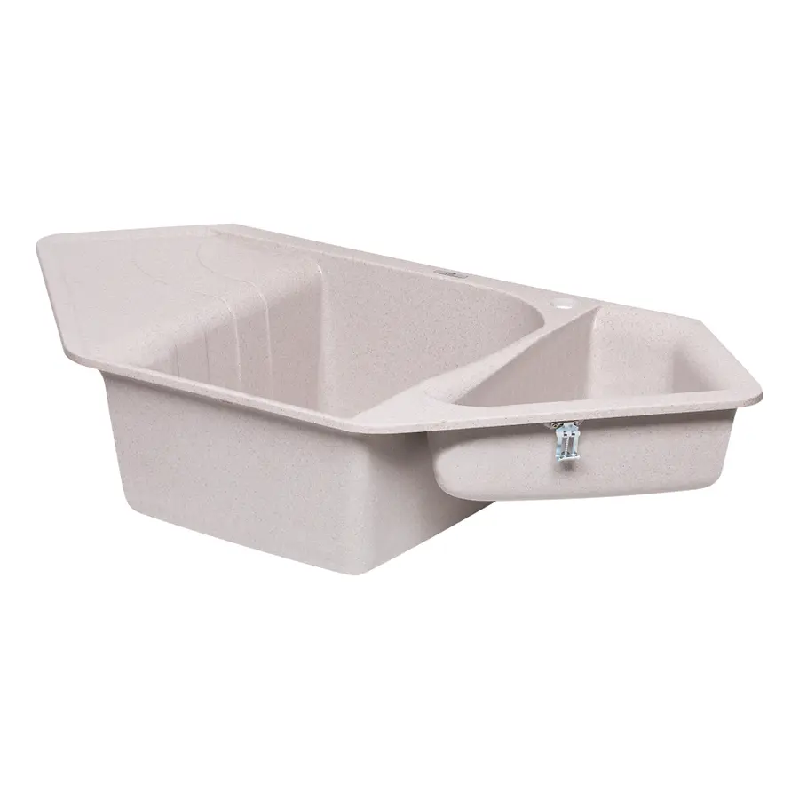 Кухонная гранитная мойка Lidz с дополнительной чашей 1000x500 / 225 MAR-07 (LIDZMAR071000500225)