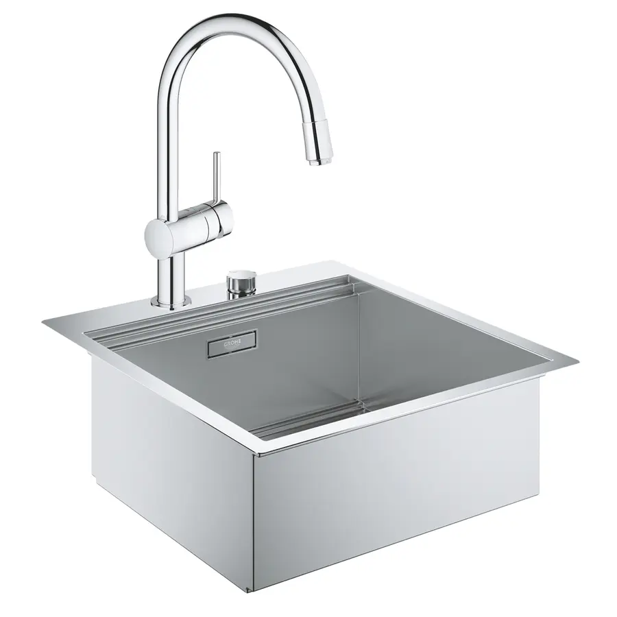 Мойка кухонная Grohe K800 31583SD0 + смеситель Minta 32918000