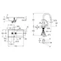 Гранитная кухонная мойка Grohe K400 31642AT0 + смеситель Eurosmart Cosmopolitan 31481001
