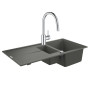 Гранитная кухонная мойка Grohe K400 31642AT0 + смеситель Eurosmart Cosmopolitan 31481001