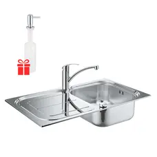 Мойка кухонная Grohe K300 31565SD0 + смеситель Eurosmart 33281002 + дозатор для моющего средства Contemporary 40536000