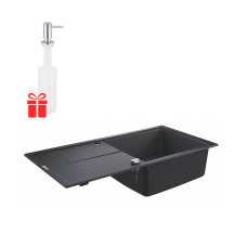 Кухонна гранітна мийка Grohe K400 31641AP0 + дозатор для миючого засобу Contemporary 40536000