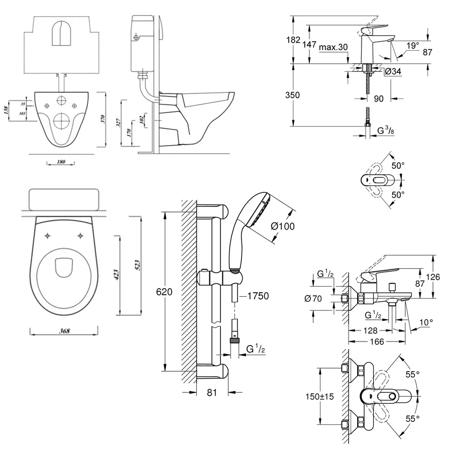 Большой набор для дома Grohe Mega Bundle 39400MB1