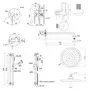 Комплект 5 в 1 душова система прихованого монтажу Qtap 103