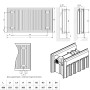 Радиатор стальной Daylux 22-К 300х800 нижнее пидмикання