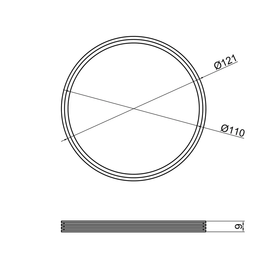 Резинка ущільнювальна TA Sewage 110