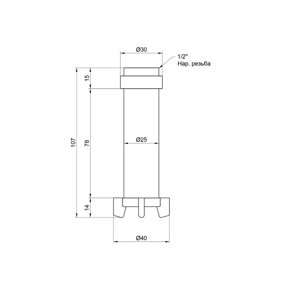 Фільтруючий картридж Icma для фільтрів 1/2" х3/4" №752