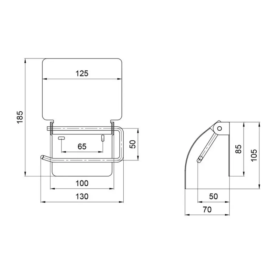 Тримач для туалетного паперу Lidz (CRM) 121.04.04