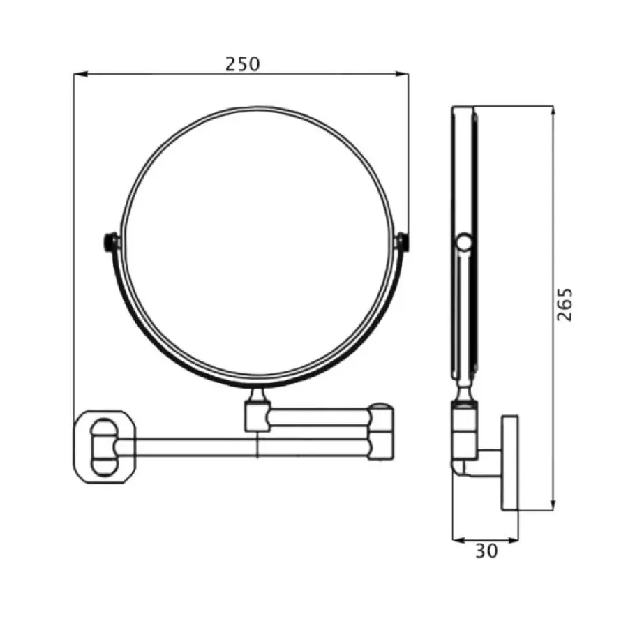 Дзеркало косметичне Lidz 140.06.06 15R